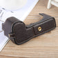 Frendorf | Für FUJIFILM X-S20 Buffalo-Textur PU-Leder Kamera Halbtäschchen Basis (Dunkelbraun)