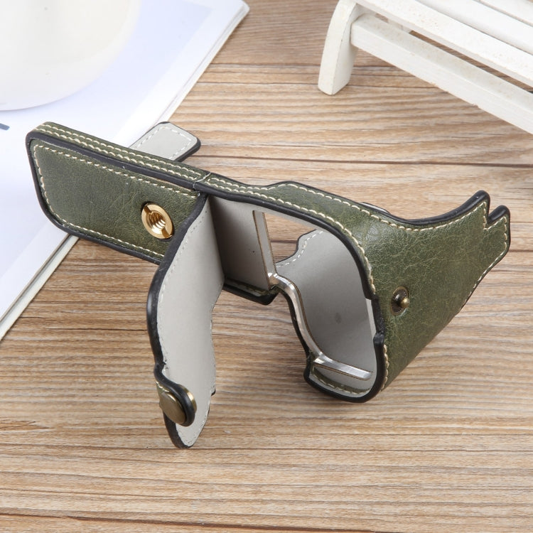 Frendorf | Für FUJIFILM X-S20 Buffalo Texture PU Leder Kamera Halbcase Basis (Grün)