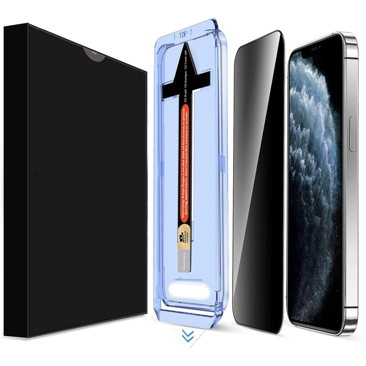 Frendorf | Für iPhone 11 Pro LK Easy Install Privacy Gehärtetes Glas Folie (Schwarz)