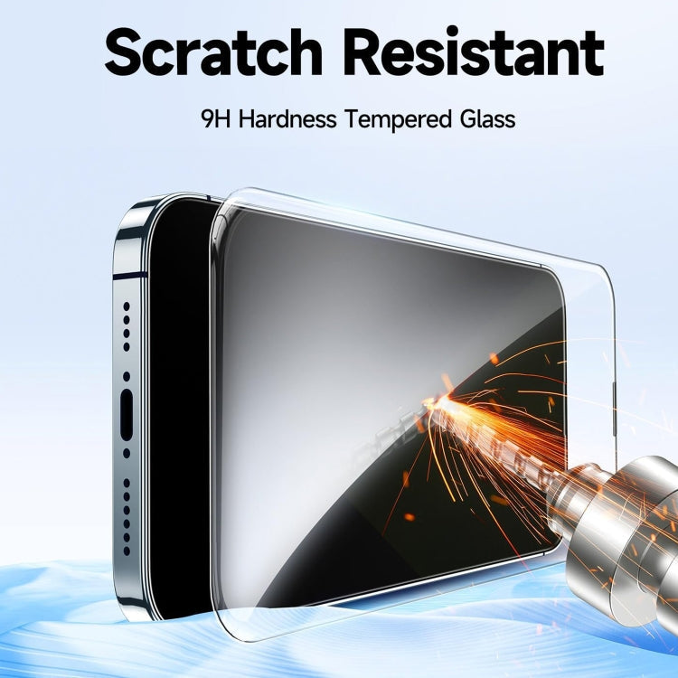 Frendorf | Für iPhone 15 Pro LK Easy Install HD Gehärtetes Glas Film (Schwarz)