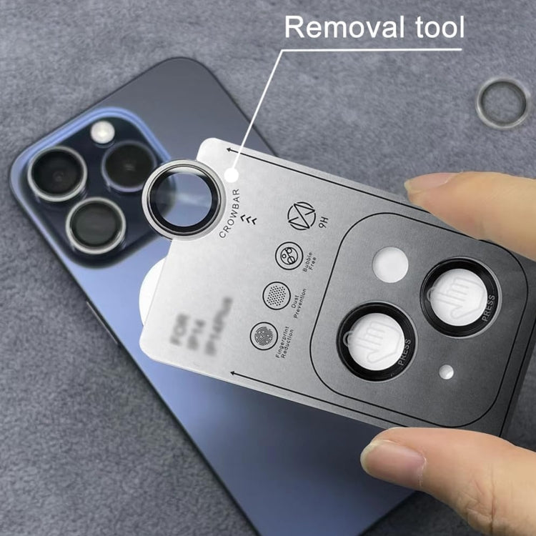 Frendorf | Für iPhone 16 / 16 Plus Rückkamera-Abdeckfilm aus gehärtetem Glas (Sierra Blau)