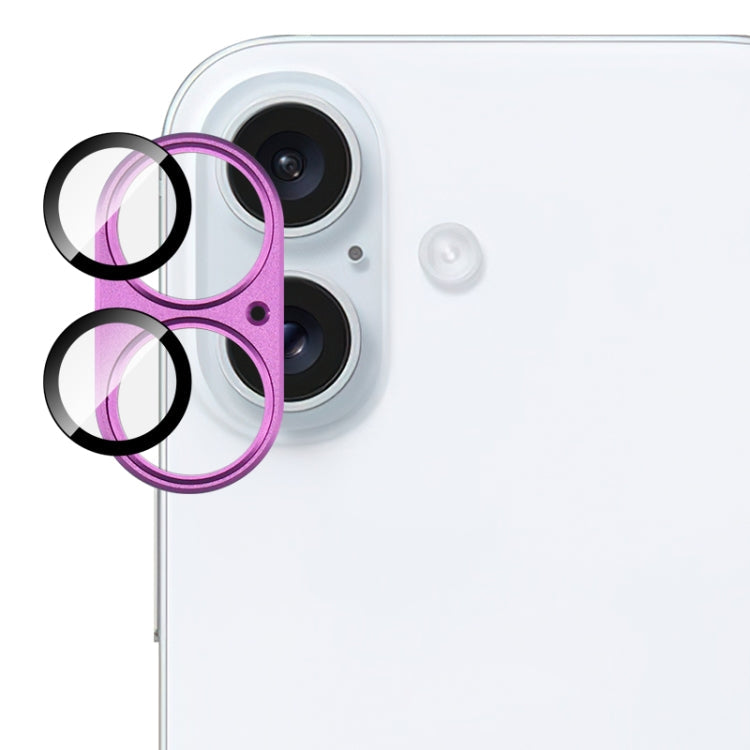 Frendorf | Für iPhone 16 / 16 Plus IMAK Metal Armor Premium Kamera Schutzfolie (Rose Rot)