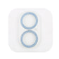Frendorf | Für iPhone 16 / 16 Plus Glitzer Ring Gehärtetes Glas Kamera Objektivfolie (Blau)