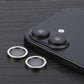 Frendorf | Für iPhone 16 / 16 Plus 9H Punktbohrer Kameraobjektiv Schutzring (Titanium Grau)