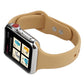 Frerndorf | Für Apple Watch Series 8&7 41mm / SE 2&6&SE&5&4 40mm / 3&2&1 38mm Dünnes Silikon Doppelspangen-Uhrenband (Walnuss)