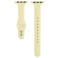 Frerndorf | Für Apple Watch Series 8&7 41mm / SE 2&6&SE&5&4 40mm / 3&2&1 38mm Dünnes Silikon Doppelverschluss-Uhrenarmband (Creme Gelb)