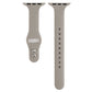 Frendorf | Für Apple Watch Series 7 41mm / 6 & SE & 5 & 4 40mm / 3 & 2 & 1 38mm Dünnes Silikon Doppelverschluss Uhrenarmband (Stein Grau)