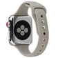 Frendorf | Für Apple Watch Series 7 41mm / 6 & SE & 5 & 4 40mm / 3 & 2 & 1 38mm Dünnes Silikon Doppelverschluss Uhrenarmband (Stein Grau)