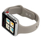 Frendorf | Für Apple Watch Series 7 41mm / 6 & SE & 5 & 4 40mm / 3 & 2 & 1 38mm Dünnes Silikon Doppelverschluss Uhrenarmband (Stein Grau)