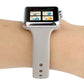 Frendorf | Für Apple Watch Series 7 41mm / 6 & SE & 5 & 4 40mm / 3 & 2 & 1 38mm Dünnes Silikon Doppelverschluss Uhrenarmband (Stein Grau)