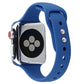 Frerndorf | Für Apple Watch Series 8&7 41mm / SE 2&6&SE&5&4 40mm / 3&2&1 38mm Dünnes Silikon Doppelverschluss Uhrenarmband (Königsblau)