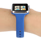 Frerndorf | Für Apple Watch Series 8&7 41mm / SE 2&6&SE&5&4 40mm / 3&2&1 38mm Dünnes Silikon Doppelverschluss Uhrenarmband (Königsblau)