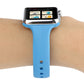 Frerndorf | Für Apple Watch Series 8&7 41mm / SE 2&6&SE&5&4 40mm / 3&2&1 38mm Dünnes Silikon Doppelverschluss Armband (Blau)