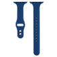 Frerndorf | Für Apple Watch Series 8&7 41mm / SE 2&6&SE&5&4 40mm / 3&2&1 38mm Dünnes Silikon Doppelverschluss Uhrenarmband (Horizon Blu)