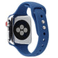 Frerndorf | Für Apple Watch Series 8&7 41mm / SE 2&6&SE&5&4 40mm / 3&2&1 38mm Dünnes Silikon Doppelverschluss Uhrenarmband (Horizon Blu)
