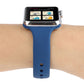 Frerndorf | Für Apple Watch Series 8&7 41mm / SE 2&6&SE&5&4 40mm / 3&2&1 38mm Dünnes Silikon Doppelverschluss Uhrenarmband (Horizon Blu)