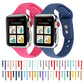 Frendorf | Für Apple Watch Series 7 41mm / 6 & SE & 5 & 4 40mm / 3 & 2 & 1 38mm Dünnes Silikon Doppelverschluss Uhrenarmband (Stein Grau)