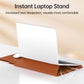 Frendorf | Multifunktionale Laptop PU Magnetic Stand Split Liner Tasche mit Mauspad-Funktion, Größe: 13-14 Zoll (Dunkelblau)