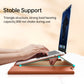 Frendorf | Multifunktionale Laptop PU Magnetic Stand Split Liner Tasche mit Mauspad-Funktion, Größe: 13-14 Zoll (Dunkelblau)
