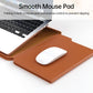Frendorf | Multifunktionale Laptop PU Magnetic Stand Split Liner Tasche mit Mauspad-Funktion, Größe: 13-14 Zoll (Dunkelblau)