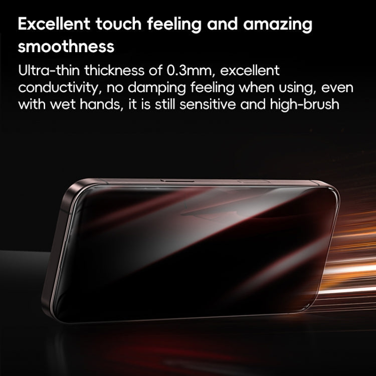 Frendorf | Für iPhone 16 Pro Max Benks Zero Sense Series Datenschutz Hartglasschutzfolie