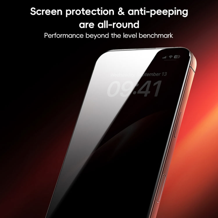 Frendorf | Für iPhone 16 Pro Max Benks Zero Sense Series Datenschutz Hartglasschutzfolie