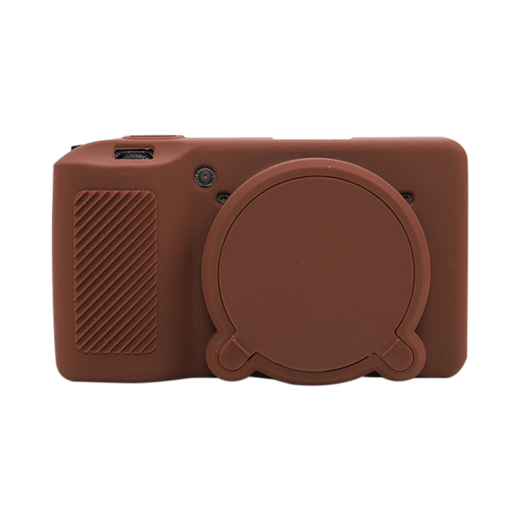 Frendorf | Voor Ricoh GR III Zacht Siliconen Beschermcase (Koffie)
