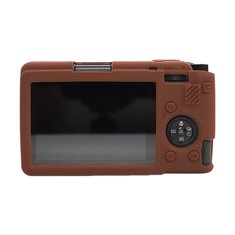 Frendorf | Voor Ricoh GR III Zacht Siliconen Beschermcase (Koffie)