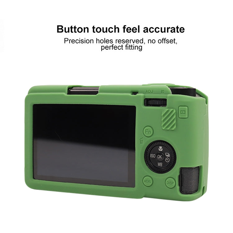 Frendorf | Voor Ricoh GR III Zachte Siliconen Beschermhoes (Groen)