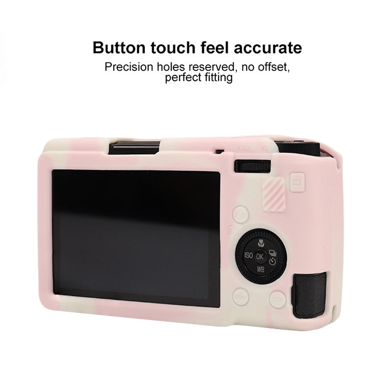 Frendorf | Voor Ricoh GR III Zachte Siliconen Beschermcase (Mistroze)