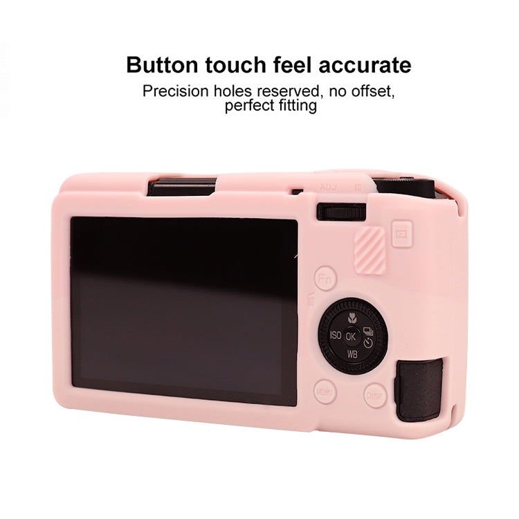 Frendorf | Voor Ricoh GR III Zachte Siliconen Beschermhoes (Sweet Smoke Pink)