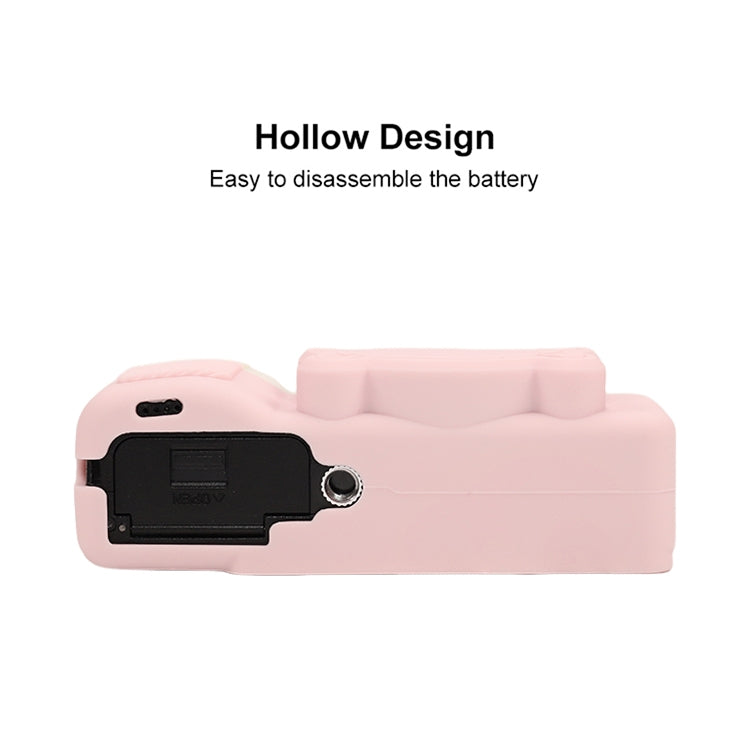 Frendorf | Voor Ricoh GR III Zachte Siliconen Beschermcase (Wit Roze)