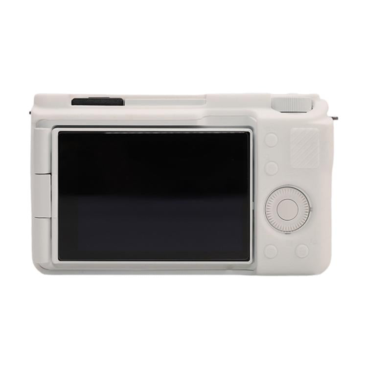 Frendorf | Voor Sony ZV-E10 II / ZV-E10M2 Glanzend Zacht Silicone Beschermcase (Wit)