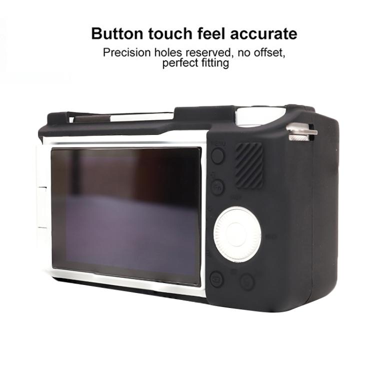Frendorf | Für Sony ZV-E10 II / ZV-E10M2 Glänzende weiche Silikon-Schutzhülle (Schwarz)