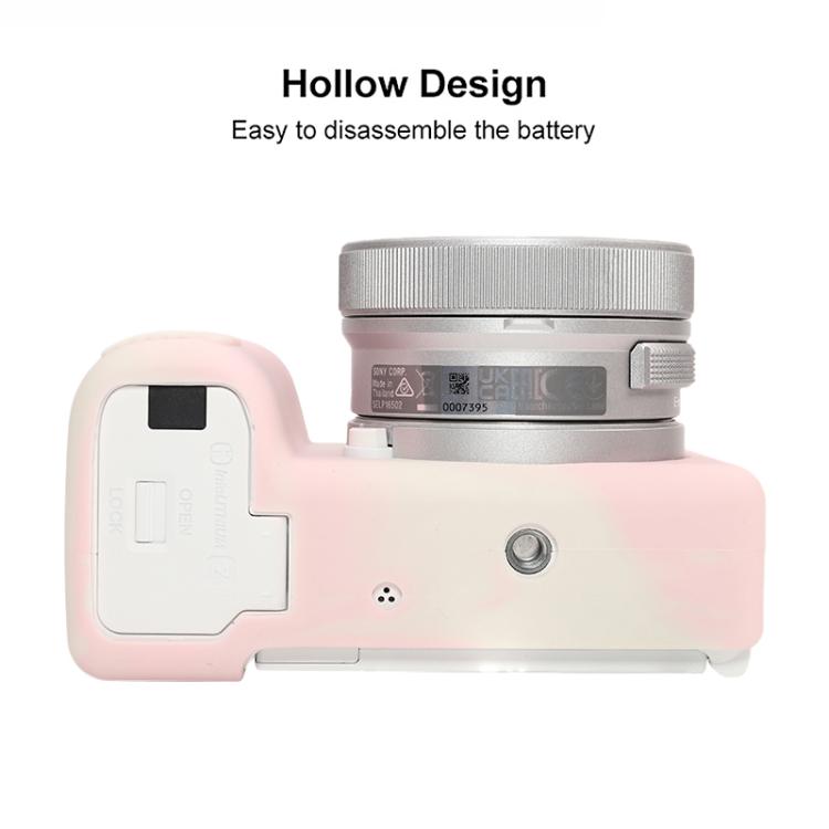 Frendorf | Voor Sony ZV-E10 II / ZV-E10M2 Glanzend Zacht Siliconen Beschermhoes (Mist Roze)