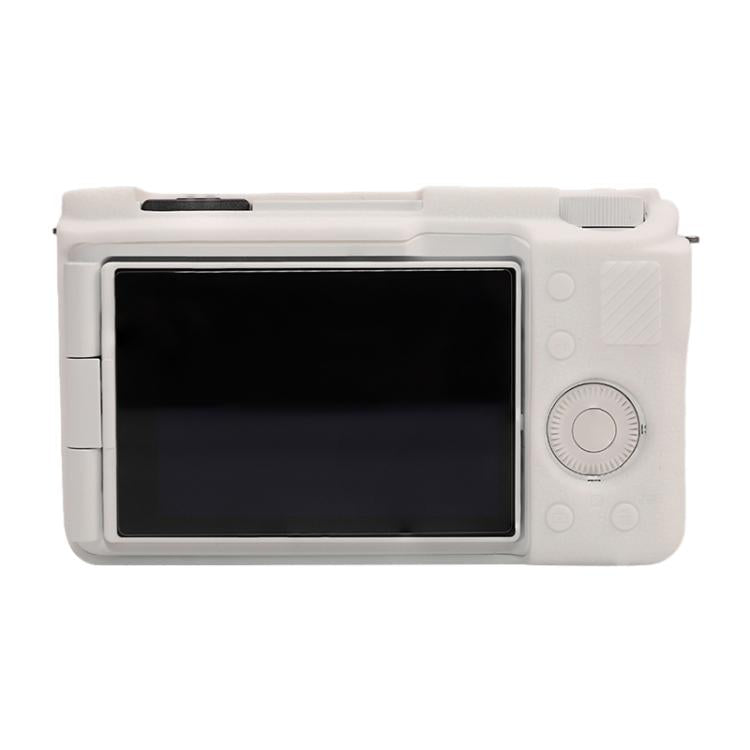 Frendorf | Für Sony ZV-E10 II / ZV-E10M2 Litchi Textur Weiche Silikon Schutzhülle (Weiß)