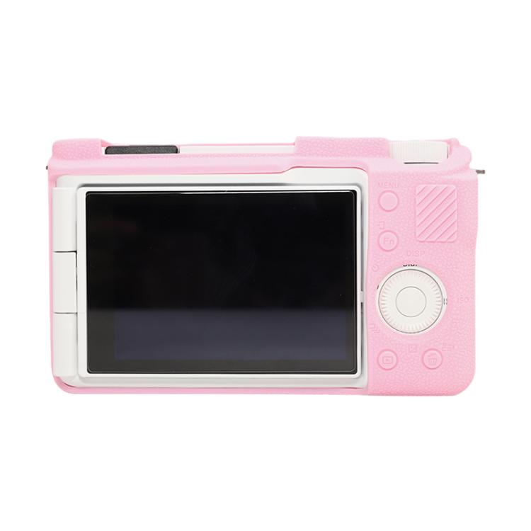 Frendorf | Voor Sony ZV-E10 II / ZV-E10M2 Litchi Textuur Zachte Silicone Beschermende Hoes (Roze)