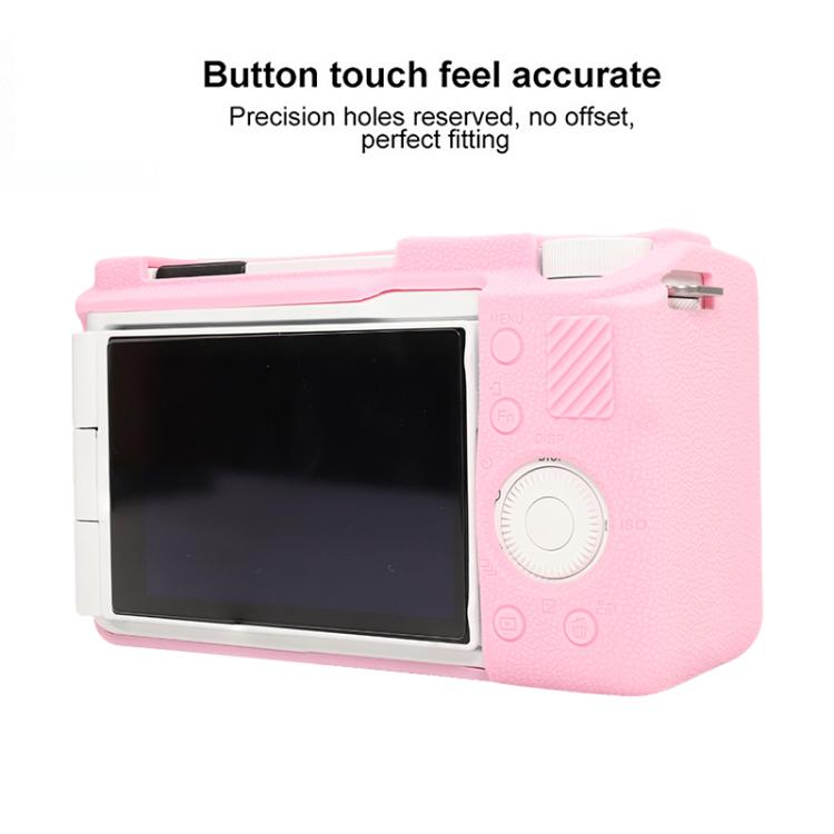 Frendorf | Voor Sony ZV-E10 II / ZV-E10M2 Litchi Textuur Zachte Silicone Beschermende Hoes (Roze)