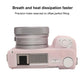 Frendorf | Voor Sony ZV-E10 II / ZV-E10M2 Litchi Textuur Zachte Silicone Beschermhoes (Jelly Pink)