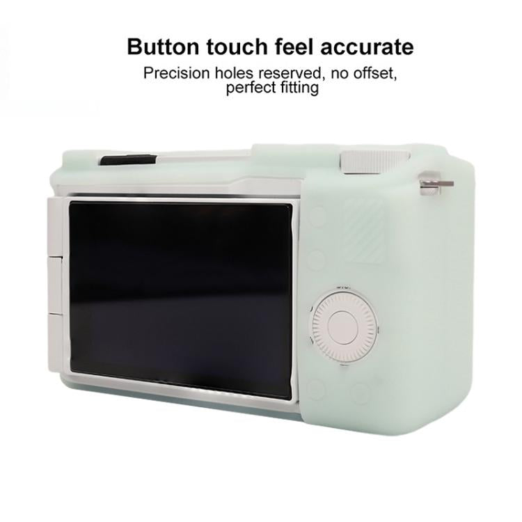 Frendorf | Voor Sony ZV-E10 II / ZV-E10M2 Litchi Textuur Zachte Siliconen Beschermhoes (Jelly Groen)