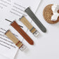 Frendorf | Für Apple Watch 5 & 4 44mm / 3 & 2 & 1 42mm V Tail Style Stitching Leder Uhrband (Grau)