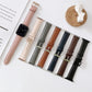 Frerndorf | Für Apple Watch Series 9&8&7 41mm / SE 3&SE 2&6&SE&5&4 40mm / 3&2&1 38mm V Tail Style Stichleder Uhr Band (Rosa)