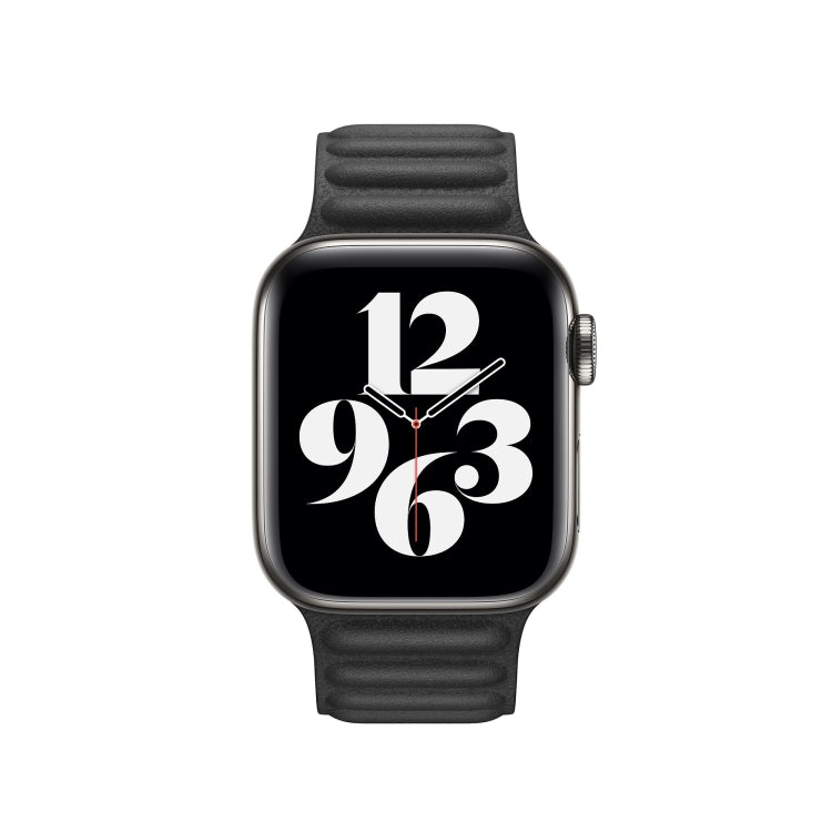 Frerndorf | Für Apple Watch Series 9&8&7 41mm / SE 3&SE 2&6&SE&5&4 40mm / 3&2&1 38mm Leder Watch Band (Schwarz)