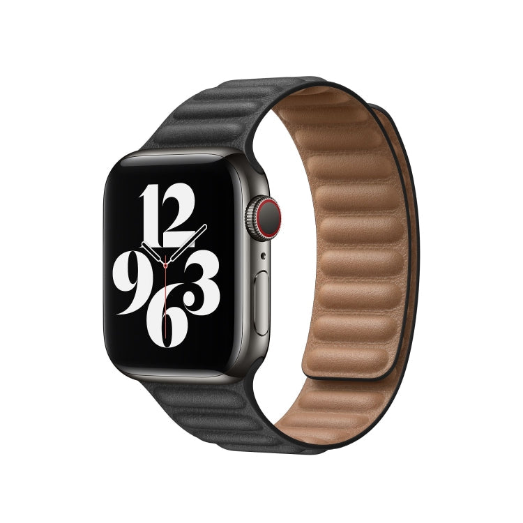 Frerndorf | Für Apple Watch Series 9&8&7 41mm / SE 3&SE 2&6&SE&5&4 40mm / 3&2&1 38mm Leder Watch Band (Schwarz)