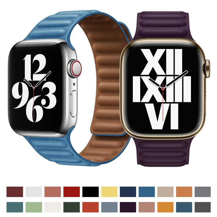 Frerndorf | Für Apple Watch Series 9&8&7 41mm / SE 3&SE 2&6&SE&5&4 40mm / 3&2&1 38mm Leder Watch Band (Schwarz)