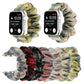 Frendorf | Für Apple Watch Series 7 41mm / 6 & SE & 5 & 4 40mm / 3 & 2 & 1 38mm JK Uniform Style Stoff + Edelstahl Armbanduhr Band(Beige + Grün)(Beige + Grün)