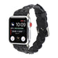 Frerndorf | Für Apple Watch Series 9&8&7 41mm / SE 3&SE 2&6&SE&5&4 40mm / 3&2&1 38mm Leder Woven Single Loop Armband (Schwarz)