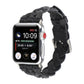 Frerndorf | Für Apple Watch Series 9&8&7 41mm / SE 3&SE 2&6&SE&5&4 40mm / 3&2&1 38mm Leder Woven Single Loop Armband (Schwarz)
