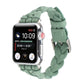 Frerndorf | Für Apple Watch Series 9&8&7 41mm / SE 3&SE 2&6&SE&5&4 40mm / 3&2&1 38mm Leder Gewebtes Einzell Schleifen Armband (Grün)