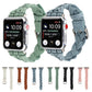 Frerndorf | Für Apple Watch Series 9&8&7 41mm / SE 3&SE 2&6&SE&5&4 40mm / 3&2&1 38mm Leder Woven Single Loop Armband (Schwarz)